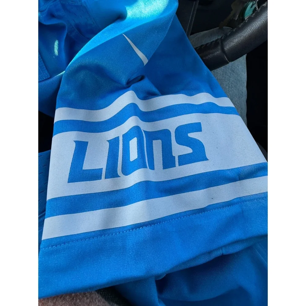 Detroit Lions Jersey Nike NFL On Field Mens XL Blue T.J. Hockinson‎ Football